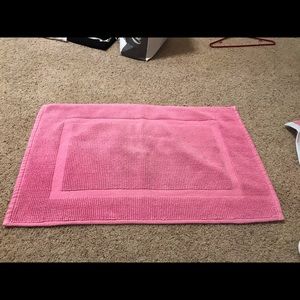Pink bath mat